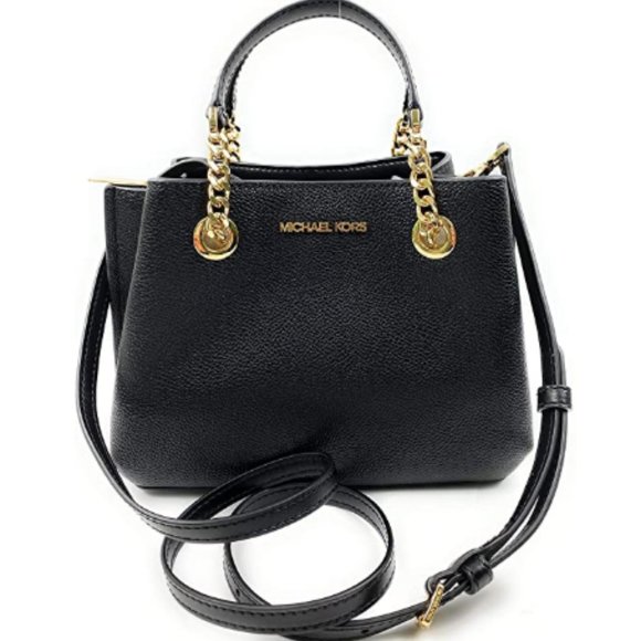 Women\'s Teagen Leather Crossbody Bag (Black) main image 3